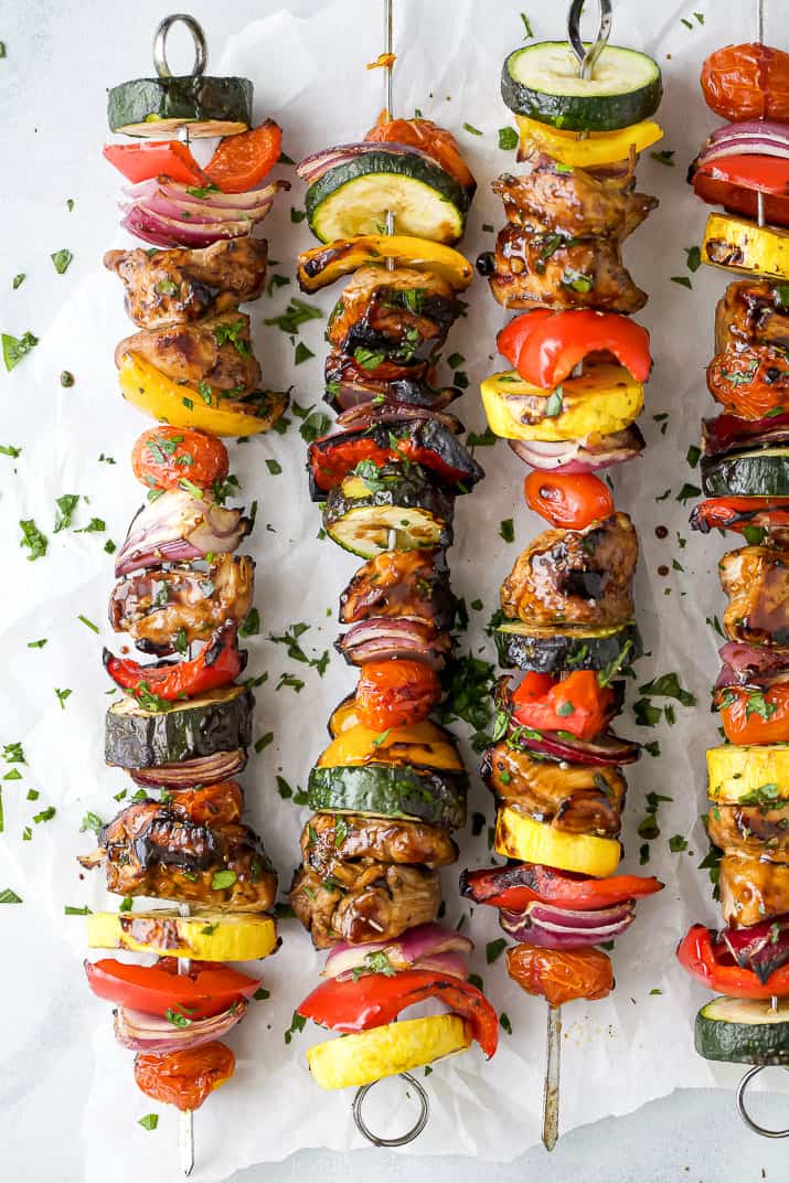 Juicy Balsamic Grilled Chicken Kabobs for Summer BBQs